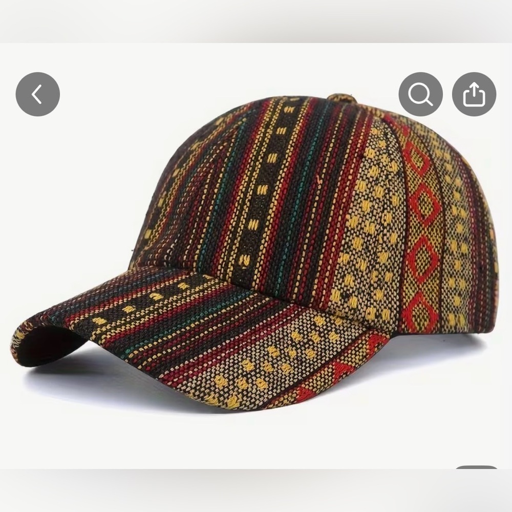 Earthy boho basebal Cap